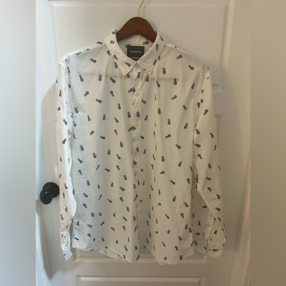 Bonobos Button Down Pineapple Shirt - image 1